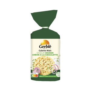 Gerblé kukurūzas galetes ar sīpolu un krējuma garšu 123.5g