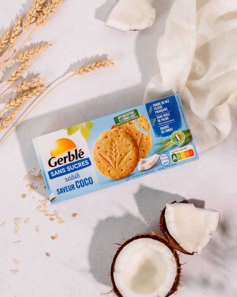 Gerblé cepumi ar kokosriekstu garšu bez cukura 132g - Image 3
