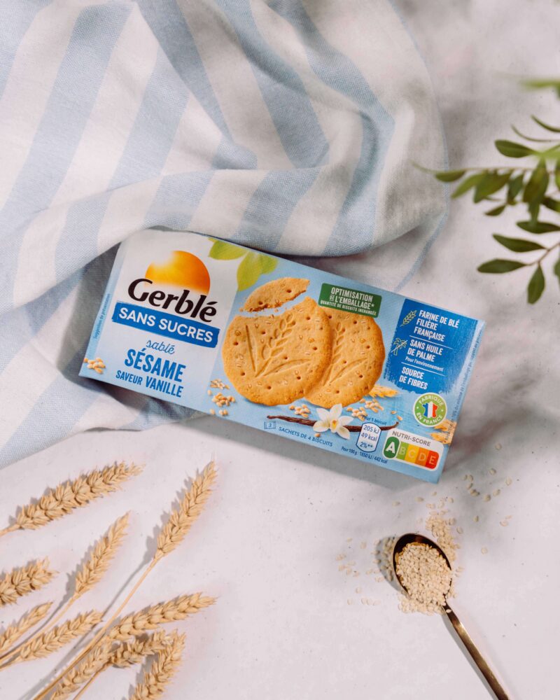 Gerblé cepumi ar sezama un vaniļas garšu bez cukura 132g - Image 3