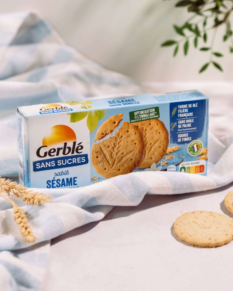 Gerblé cepumi ar sezama un vaniļas garšu bez cukura 132g - Image 2