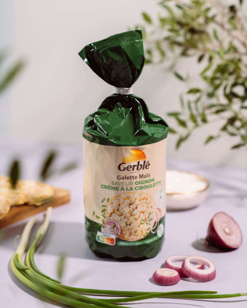 Gerblé kukurūzas galetes ar sīpolu un krējuma garšu 123.5g - Image 2