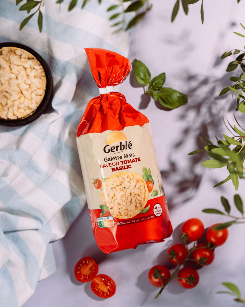 Gerblé kukurūzas galetes ar tomātu un bazilika garšu 123.5g - Image 3